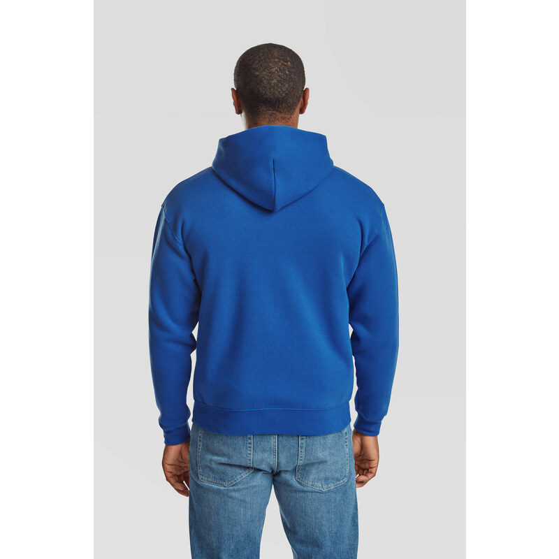 Blue Men's Hoodie Premium Fruit of the Loom