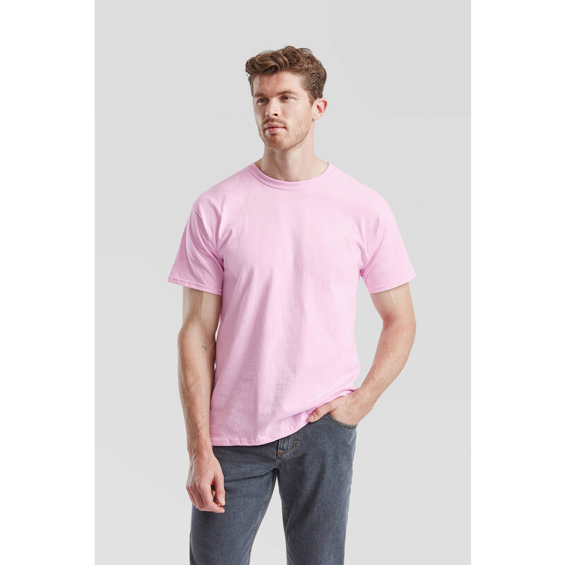 Men's Pink T-shirt Valueweight Fruit of the Loom