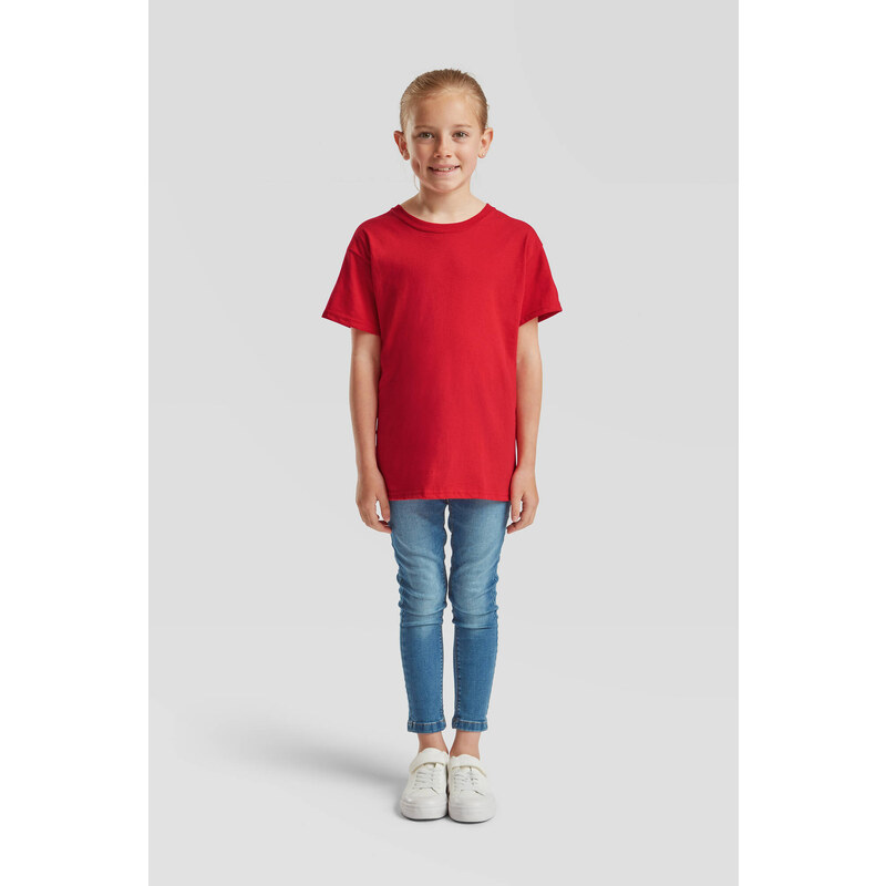 Red T-shirt for Kids Original Fruit of the Loom