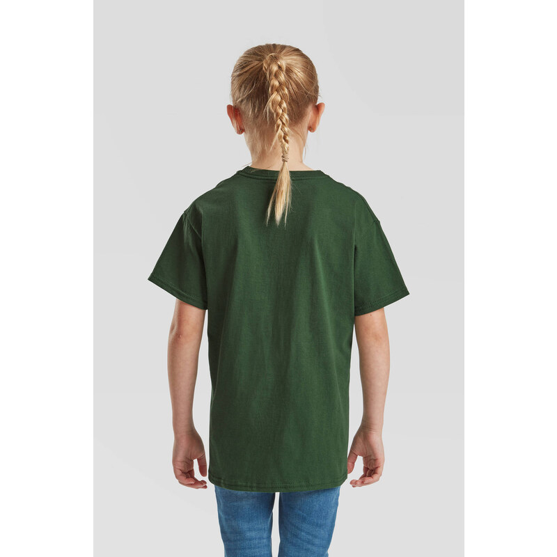 Green T-shirt for Children Original Fruit of the Loom