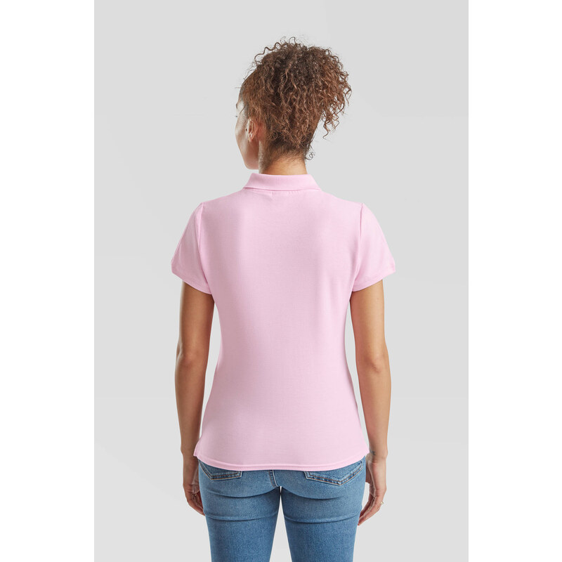 Polo Fruit of the Loom Pink Women's T-shirt