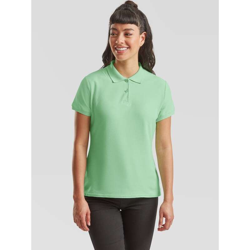 Mint Women's Polo Fruit of the Loom