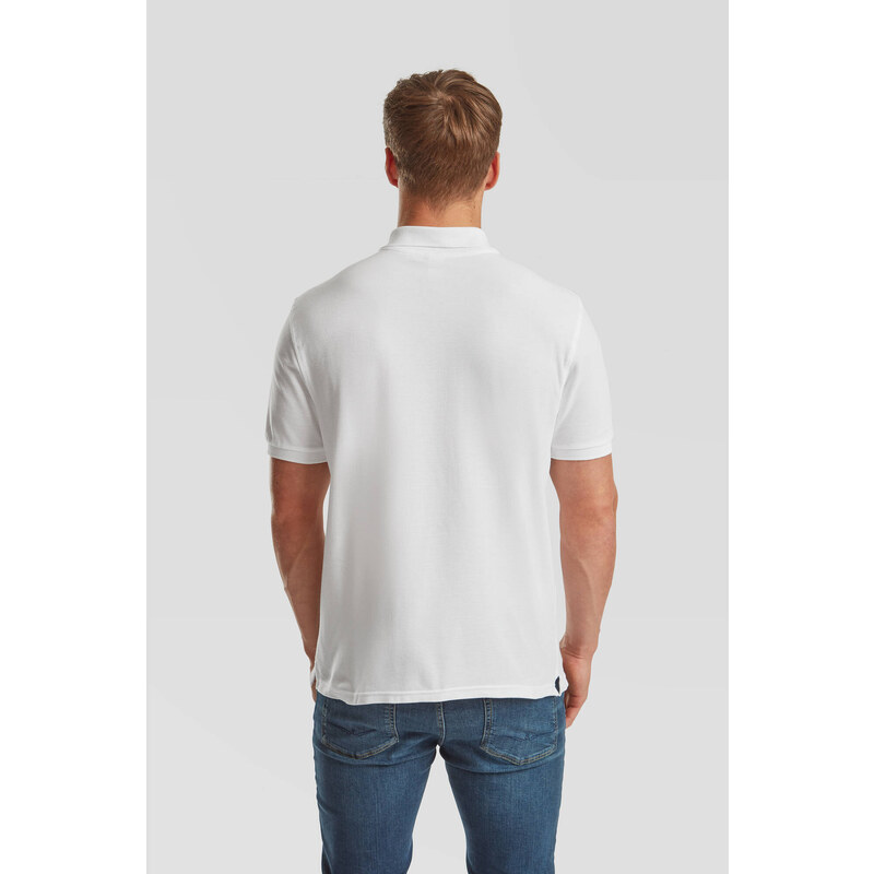 Fruit of the Loom White Men's T-shirt Iconic Polo 6304400 Friut of the Loom