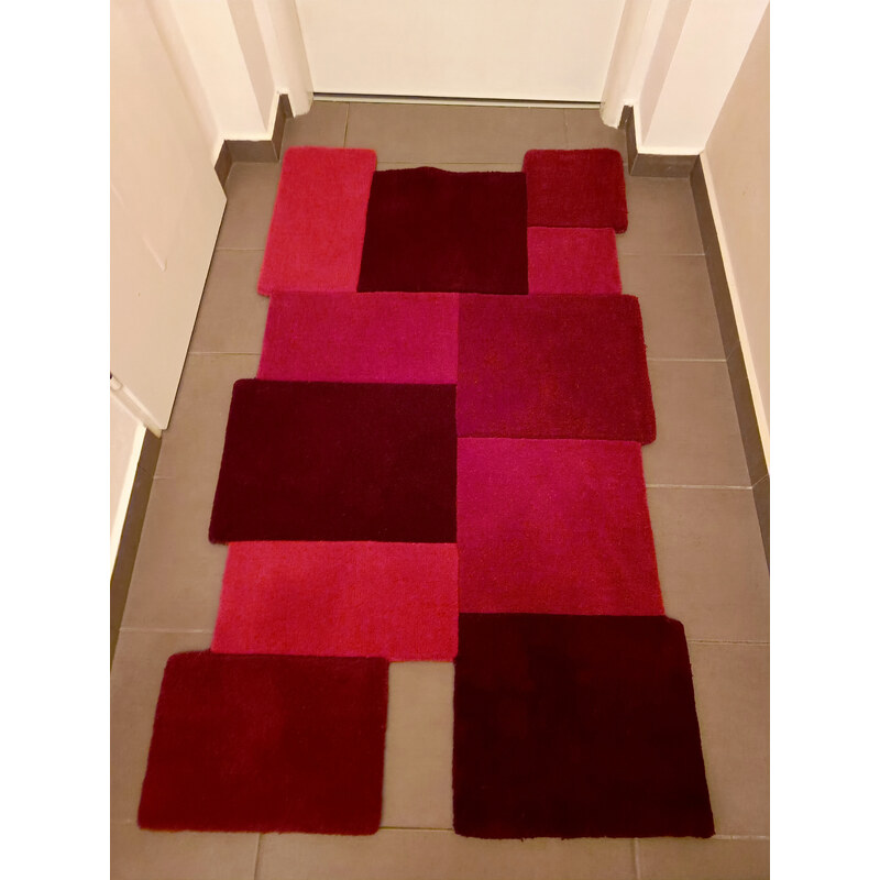 Flair Rugs koberce Kusový koberec Abstract Collage Red - 90x150 cm