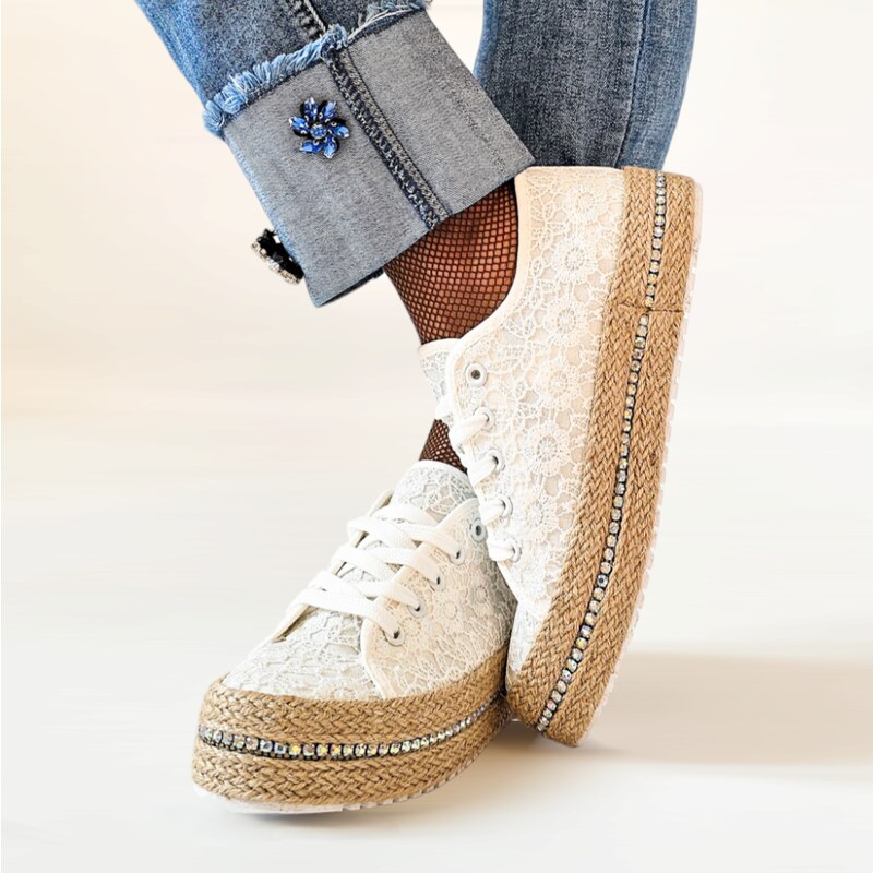 Espadrilky Laura Biagiotti Flower White