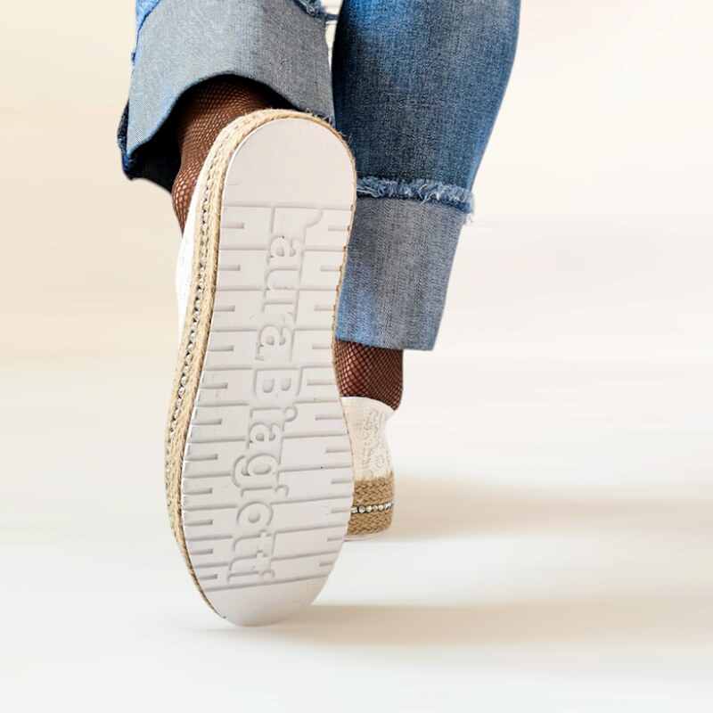 Espadrilky Laura Biagiotti Flower White