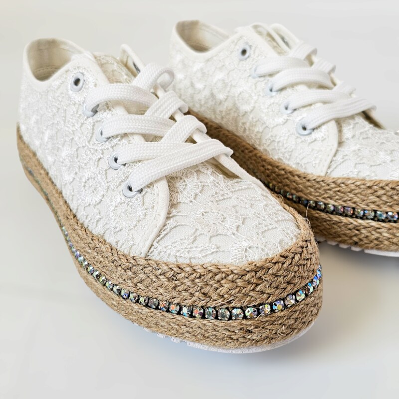 Espadrilky Laura Biagiotti Flower White