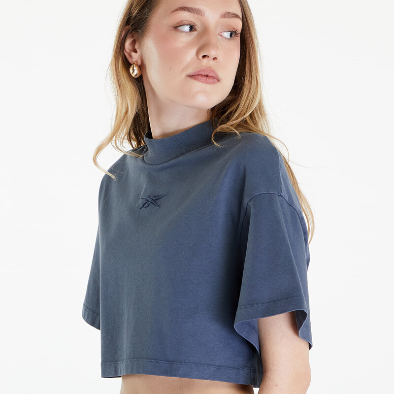 Dámské tričko Reebok Washed Cropped Tee Washed Stone Blue