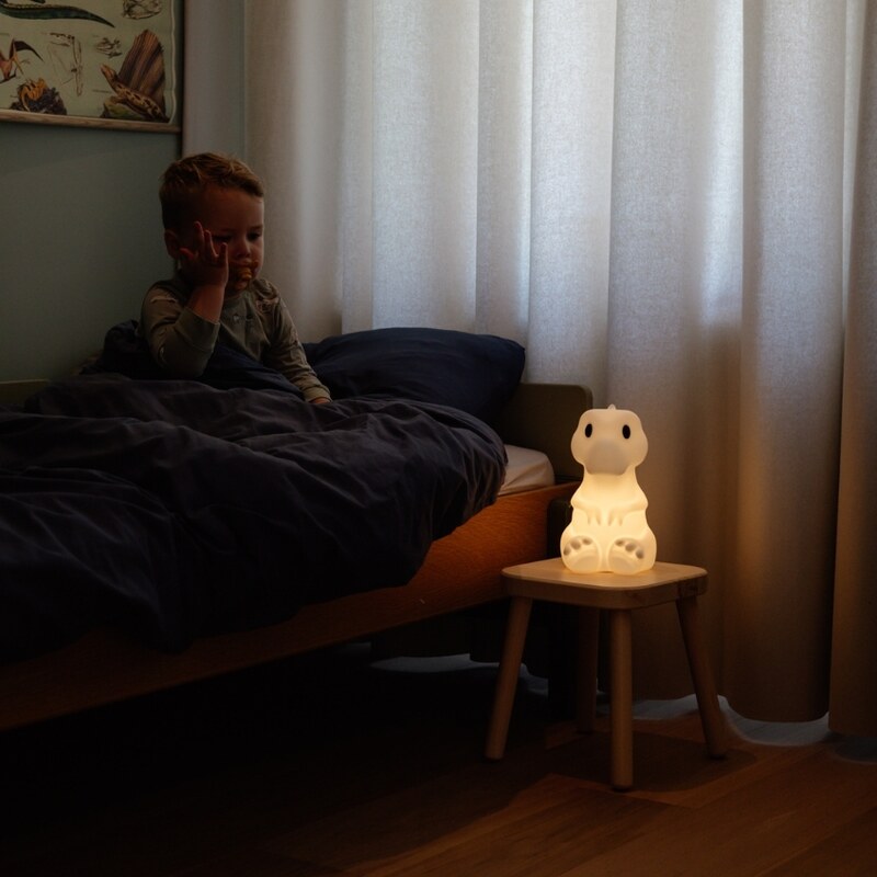 Bílá plastová dětská LED lampa Mr. Maria Rena 25 cm