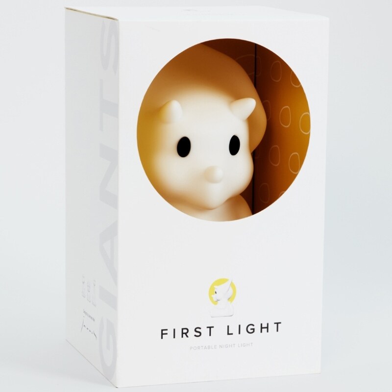 Bílá plastová dětská LED lampa Mr. Maria Mira 24 cm