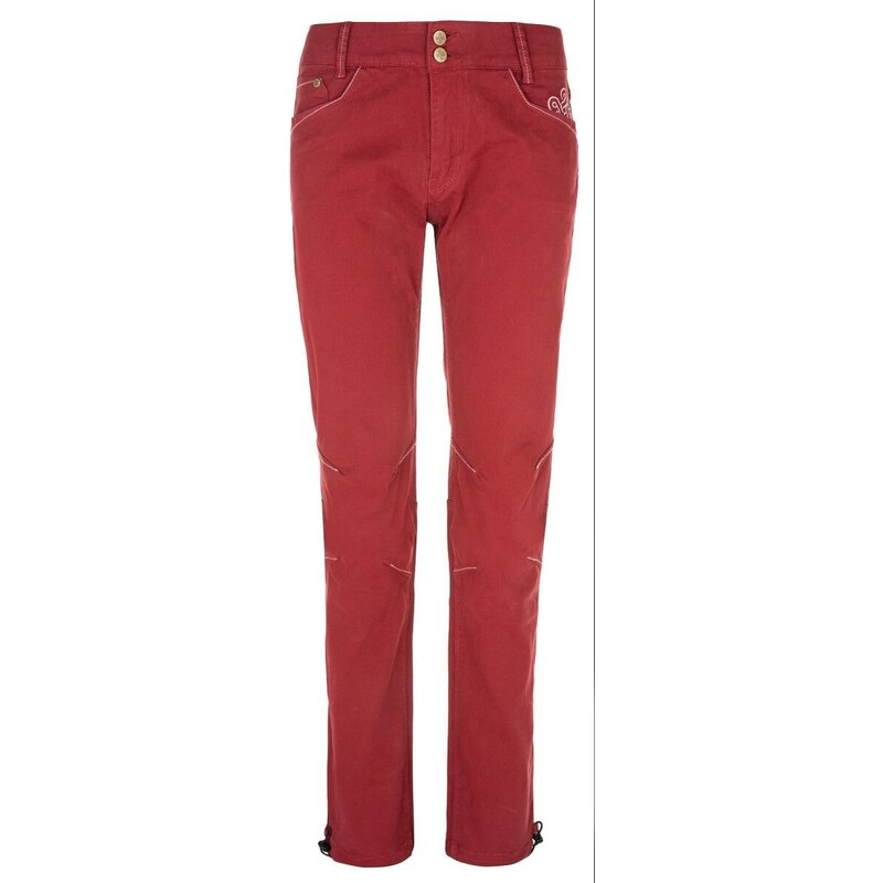 Dámské kalhoty Kilpi DANNY-W tmavě červená