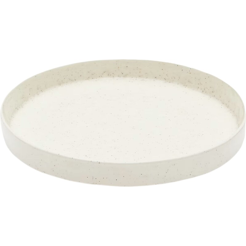 Bílý keramický talíř Kave Home Setisa 22,5 cm