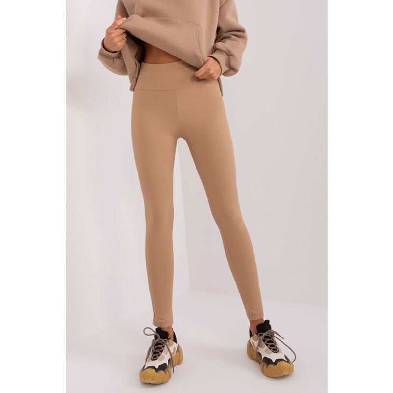 ItModa Žebrované legíny Maggie camel