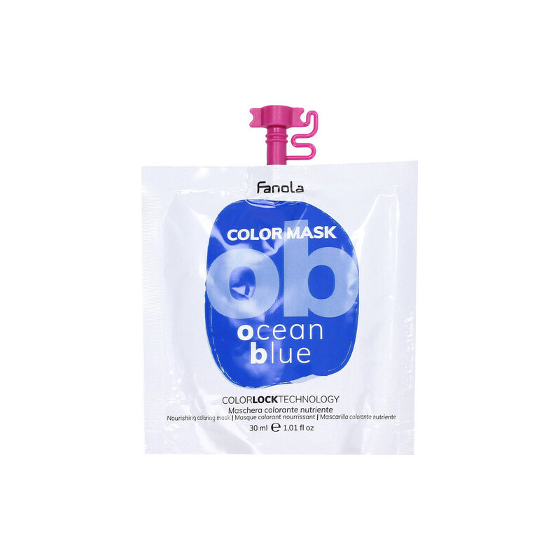 Fanola Color Mask Colored Hair Mask 30ml, Ocean Blue