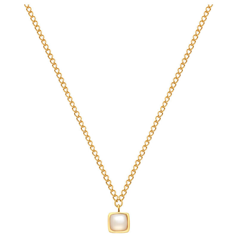 Pozlacený náhrdelník Hot Diamonds X Gemstones s perletí DN198Pozlacený náhrdelník Hot Diamonds X Gemstones s perletí DN198