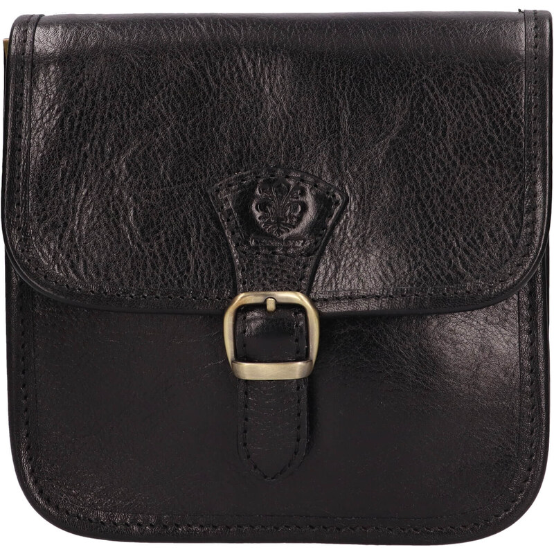 Dámská crossbody kožená kabelka Italia Jitka - černá 115018343