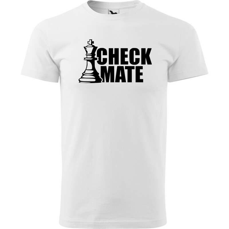 Fenomeno Pánské tričko - Check mate - bílé