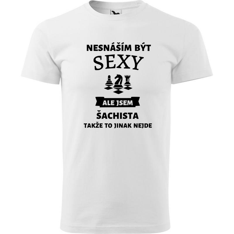 Fenomeno Pánské tričko - Sexy šachista - bílé