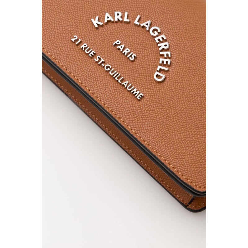 Kabelka Karl Lagerfeld stříbrná barva