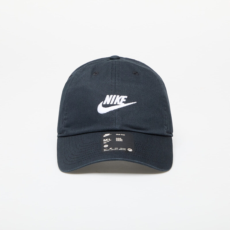 Kšiltovka Nike Club Unstructured Futura Wash Cap Black/ White
