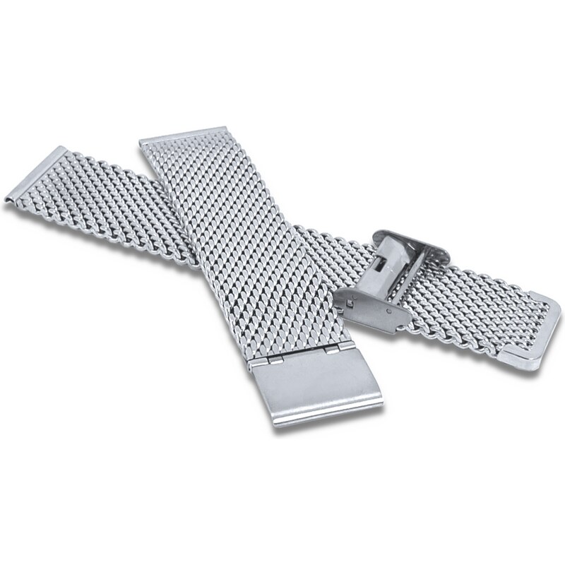 LAVVU Stříbrný kovový tah MESH Band Silver - 20 LPSNS20