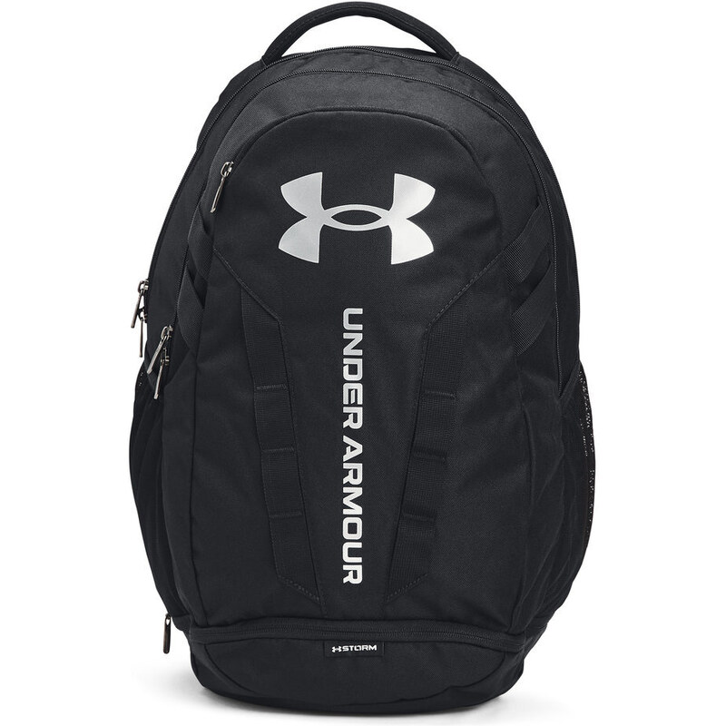 Under Armour Hustle 5.0 Backpack | Black/Black/Silver