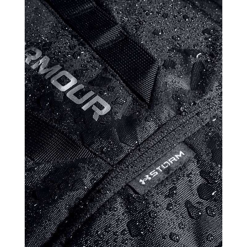 Under Armour Hustle 5.0 Backpack | Black/Black/Silver