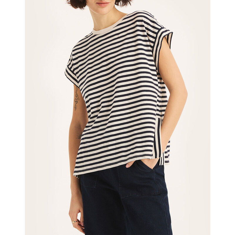 NAUTICA TRIČKO T-SHIRT ΚΜ THE NOVEL-TEE YD STRIPE