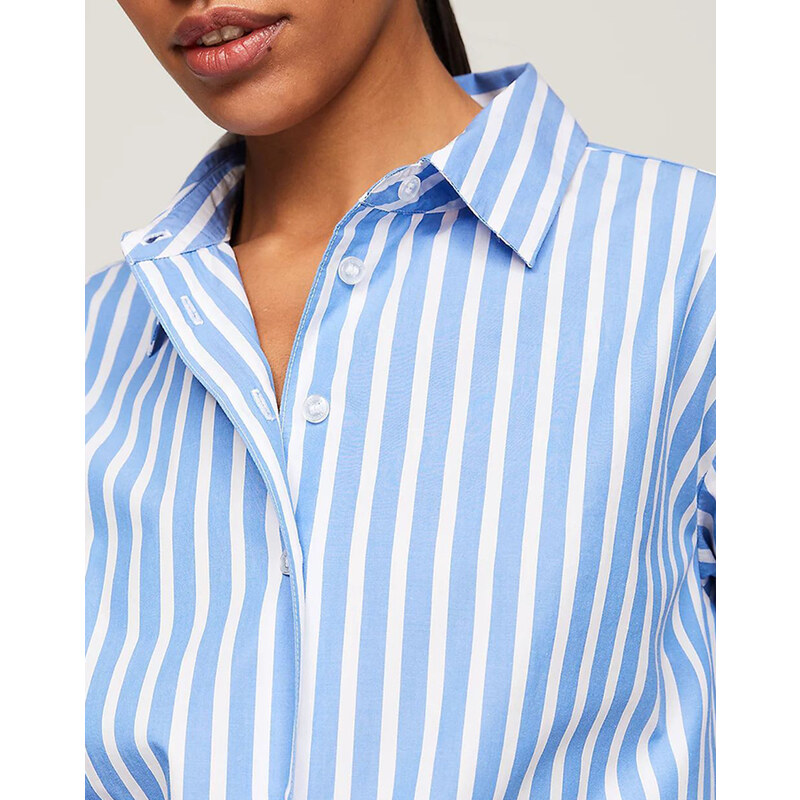 TOMMY HILFIGER SMD STRIPE EASY FIT LS SHIRT