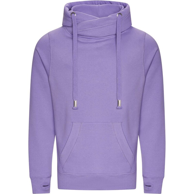 Just Hoods Unisex mikina s křížovým límcem Cross –