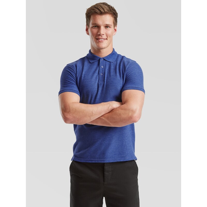 Fruit of the Loom Niebieska koszulka męska Iconic Polo Friut of
