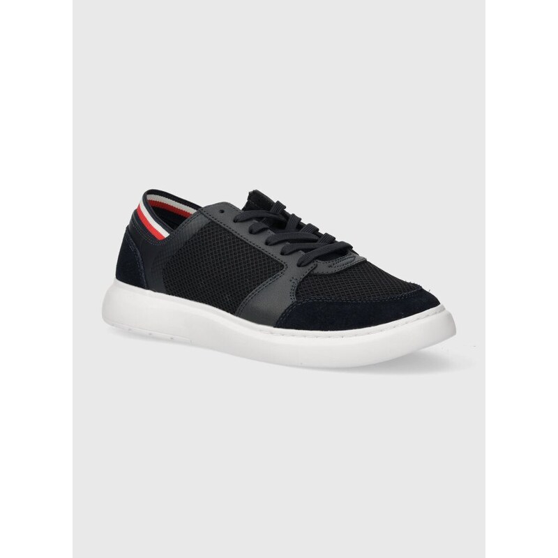 Sneakers boty Tommy Hilfiger LIGHTWEIGHT CUP SEASONAL MIX tmavomodrá barva, FM0FM04961