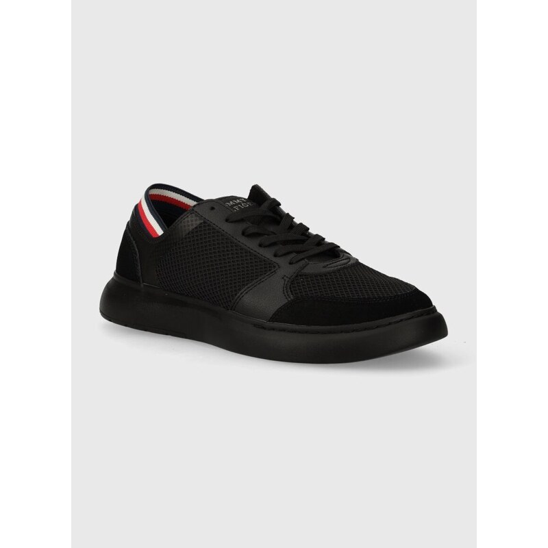 Sneakers boty Tommy Hilfiger LIGHTWEIGHT CUP SEASONAL MIX černá barva, FM0FM04961