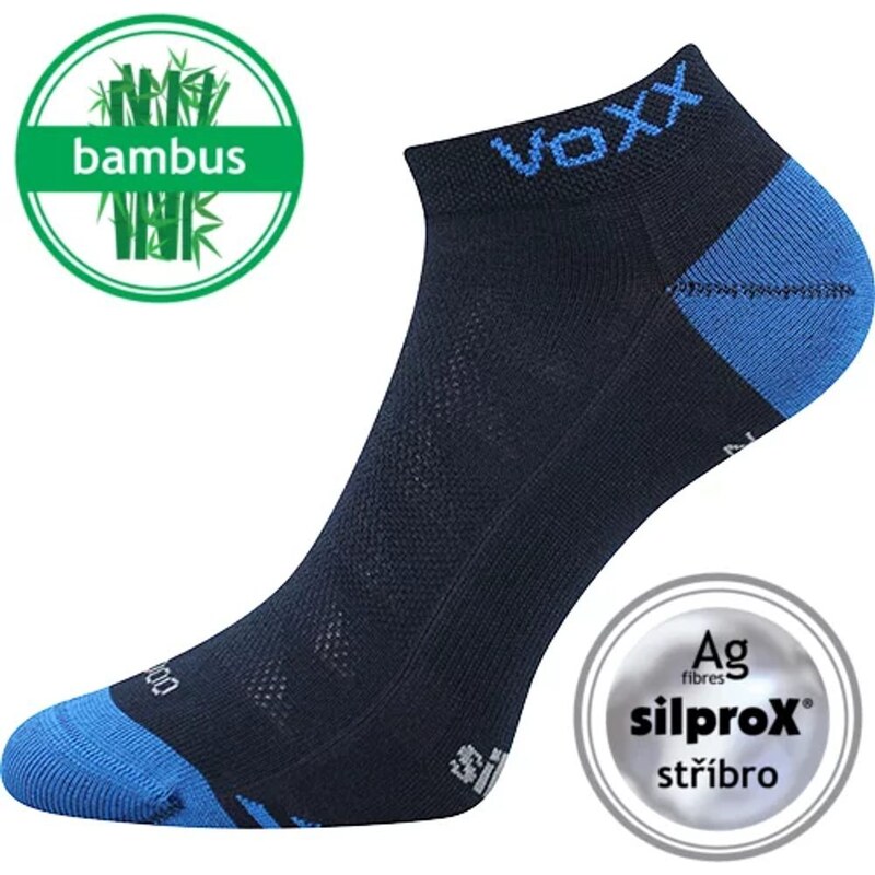 Ponožky VoXX bambus + stříbro Bojar 116584 tm.modré