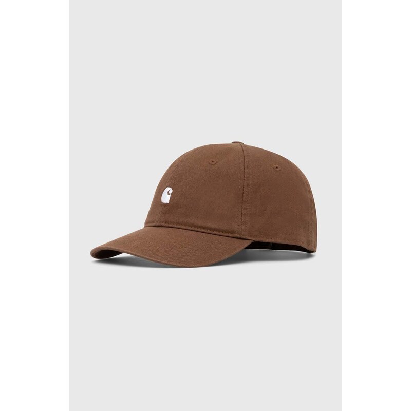 Bavlněná baseballová čepice Carhartt WIP Madison Logo Cap hnědá barva, I023750.22UXX