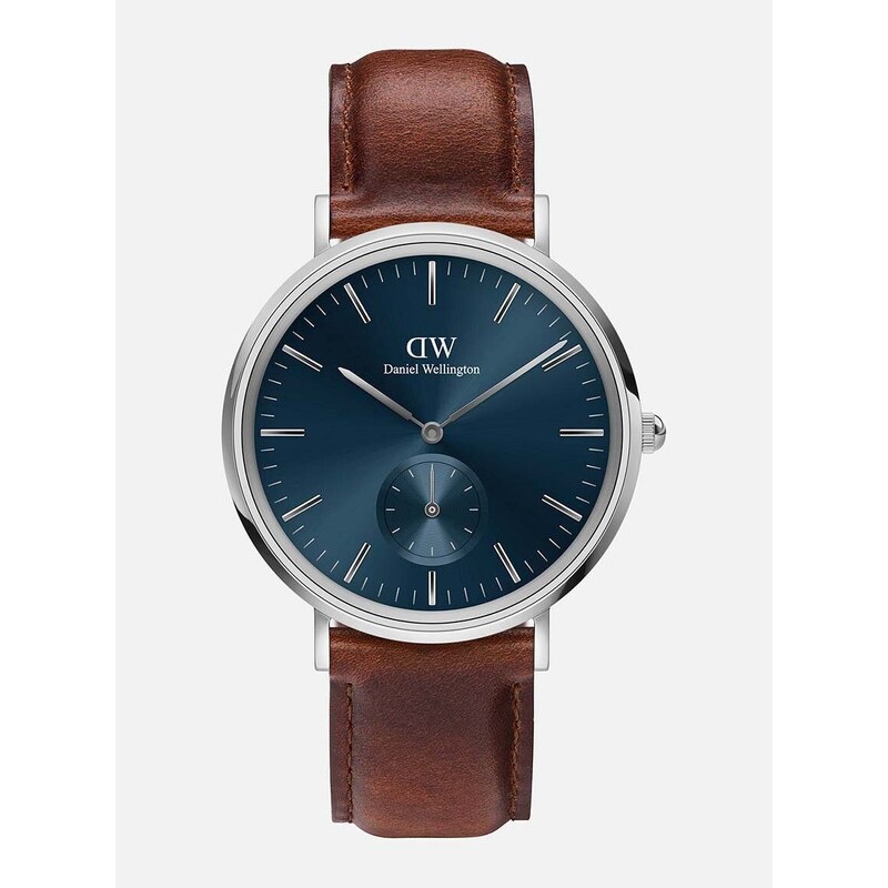 Hodinky Daniel Wellington hnědá barva