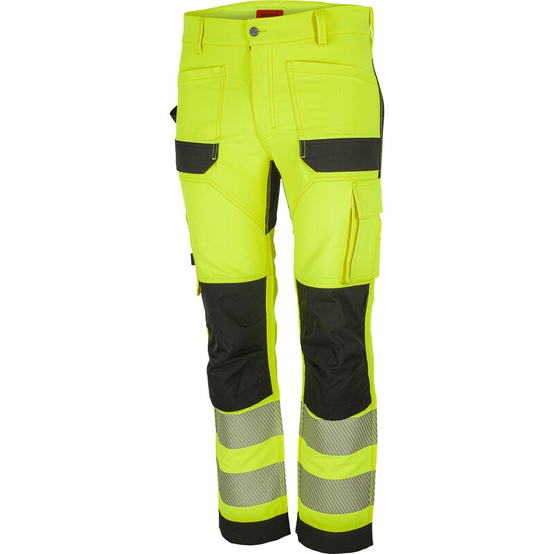 BNN EREBOS CLASS 2 HI-VIS pánské kalhoty žlutá/černá - 56