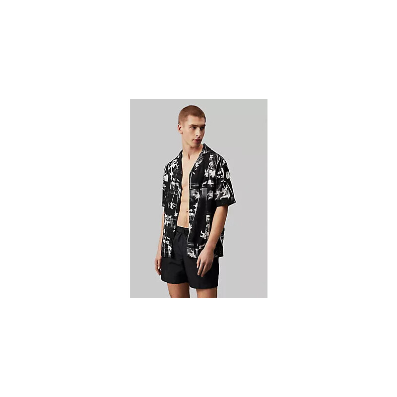 Pánská košile RESORT SHIRT-PRINT KM0KM009700GL - Calvin Klein