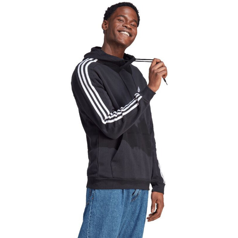 Adidas Essentials Fleece 3-Stripes Hoodie M IB4028 pánské