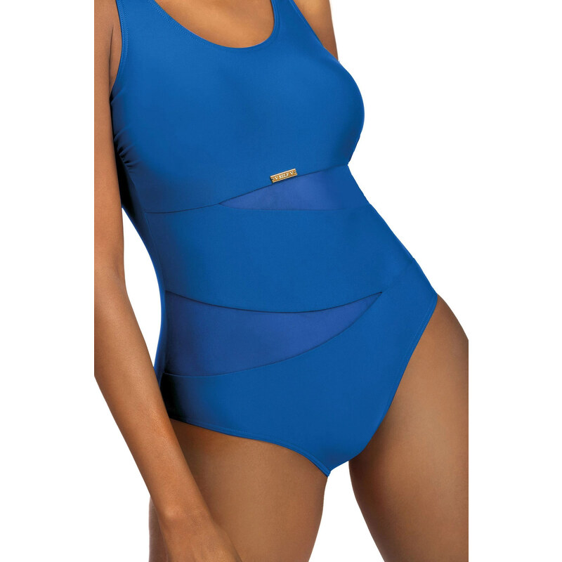 Dámské jednodílné plavky Fashion Sport S36W-30 kr. modré - SELF