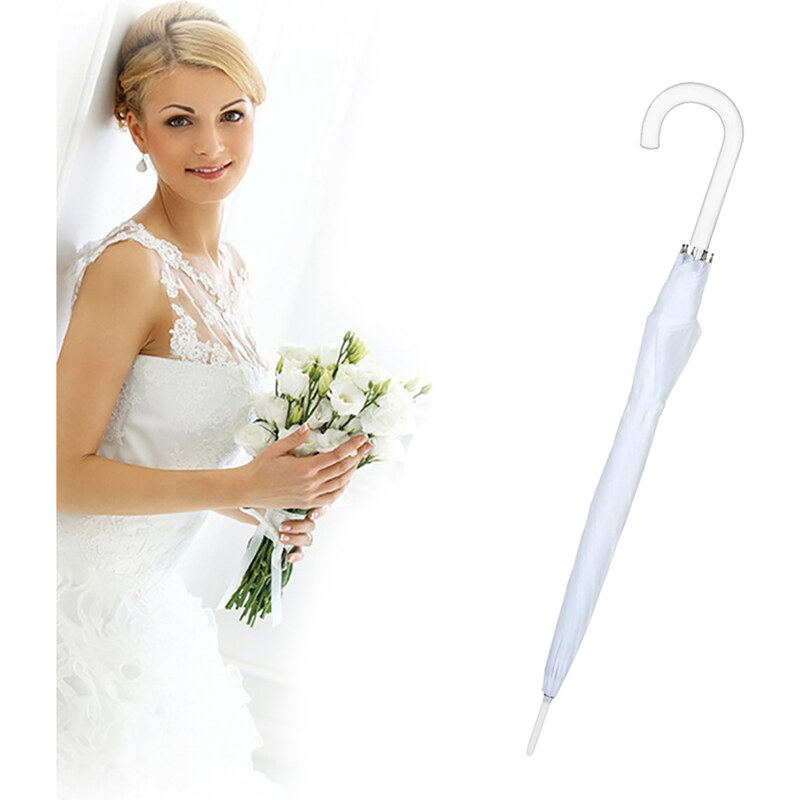 Doppler Long Wedding bílý svatební deštník