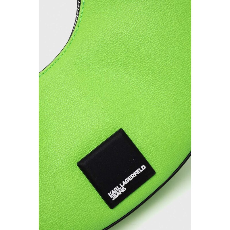 Kabelka Karl Lagerfeld Jeans zelená barva