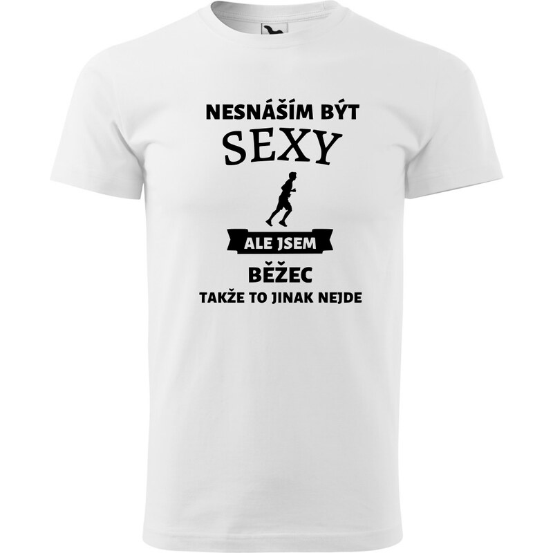 Fenomeno Pánské tričko - Sexy běžec - bílé