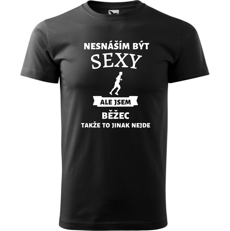 Fenomeno Pánské tričko - Sexy běžec - černé