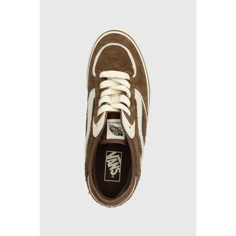 Semišové tenisky Vans Rowley Classic hnědá barva, VN0009QJN441