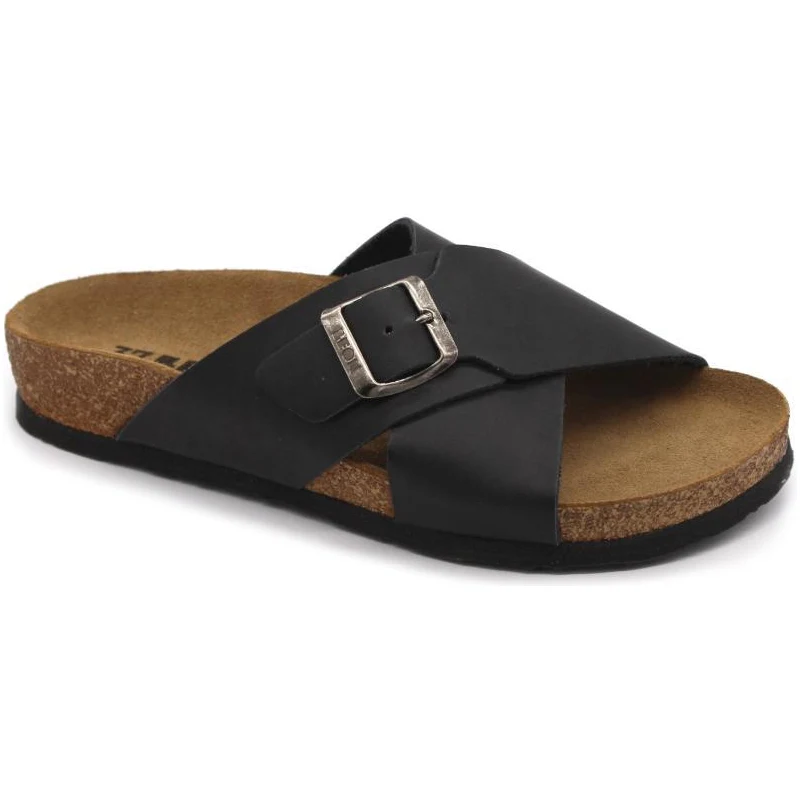 Leon 4054 Scarpe Ortopediche Donna In Vera Pelle - Pantofole Ultra Comode, Antiscivolo, Leggere, Con Cinturino Regolabile