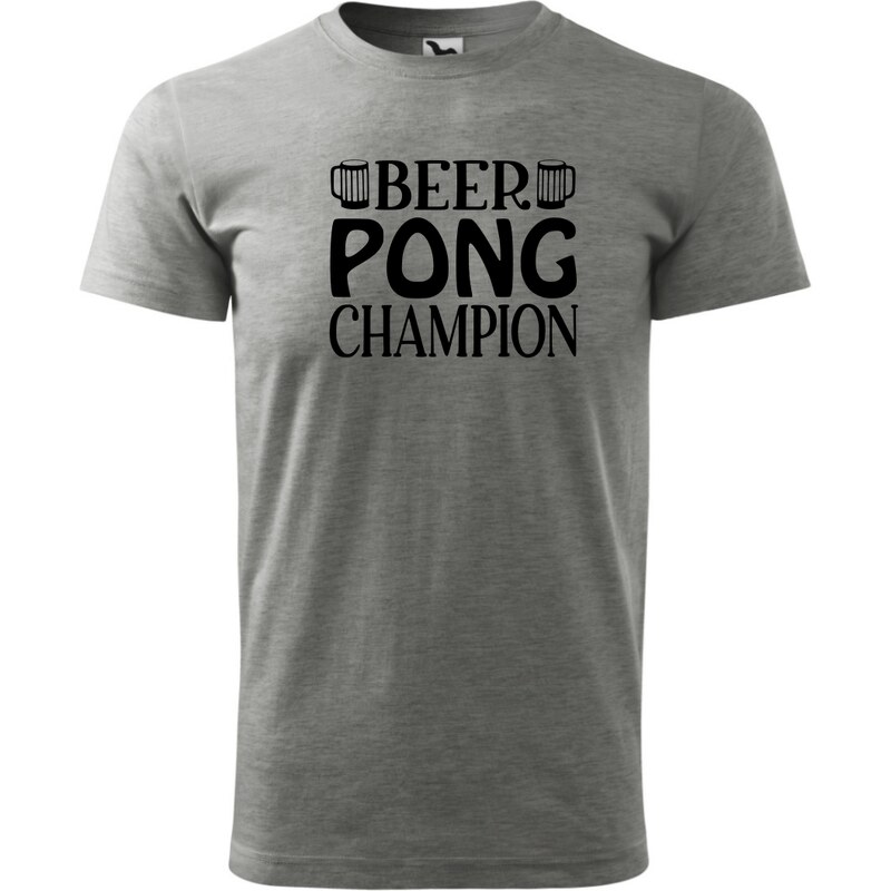 Fenomeno Pánské tričko - Beerpong champion - šedé