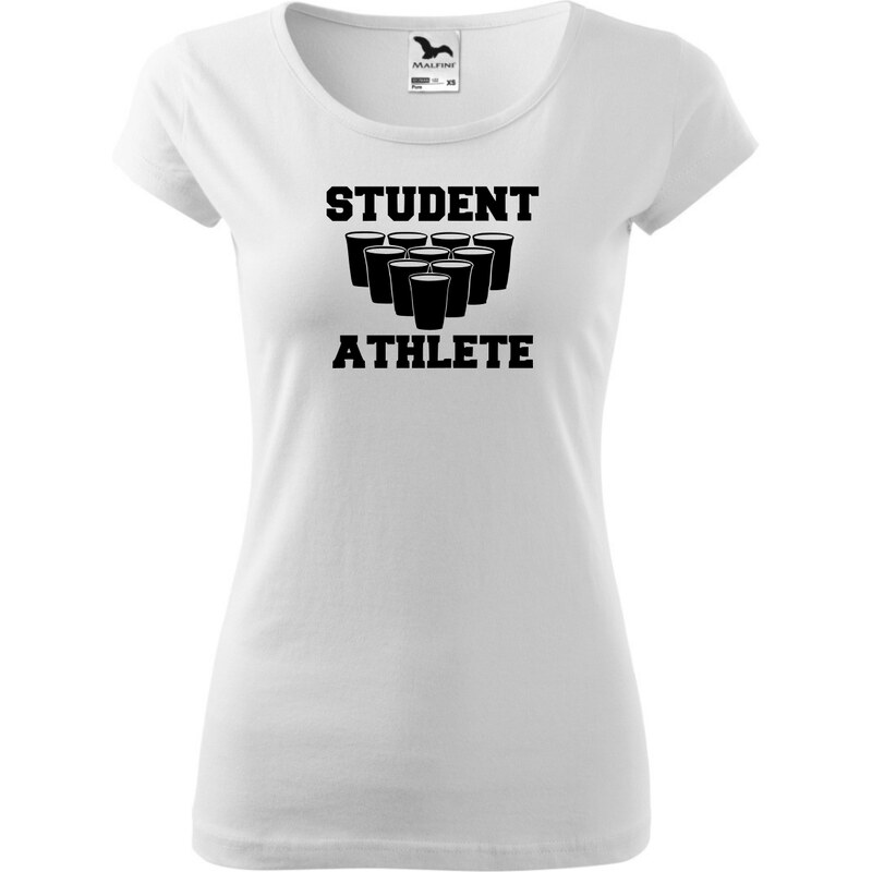Fenomeno Dámské tričko Student athlete - bílé