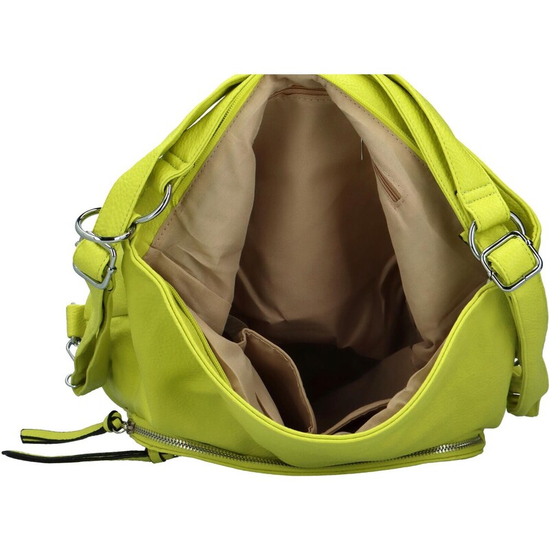 Firenze Trendy dámský kabelko-batoh Wilhelda, žlutá