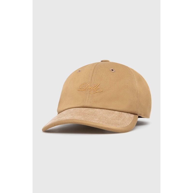 Kšiltovka Drôle de Monsieur La Casquette Drôle Gabardine béžová barva, s aplikací, D-CP149-CO111-DBG